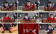 
	Ceva mai tare de atat NU exista! :) Un fan i-a facut Barcei un IMN cu sticle de bere! Super VIDEO!

