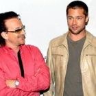 Brad Pitt l-a aniversat pe Bono