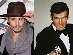 Johnny Depp va juca rolul lui Roger Moore!