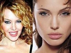 Kylie Minogue ar vrea sa o sarute pe Angelina Jolie