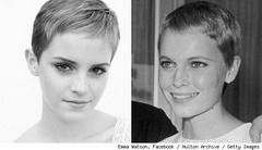 Emma Watson o imita pe Mia Farrow cu noua tunsoare?