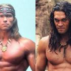 Cine este adevaratul Conan? Jason Momoa il provoaca pe Arnold! Vezi cine a castigat! :)