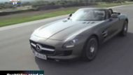 Mercedes SLS AMG cabrio cu Federer la serviciu