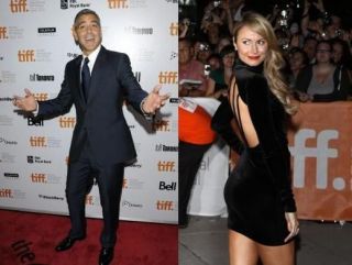 George Clooney si noua sa iubita, Stacy Keibler pentru prima data impreuna in public la Festivalul de Film de la Toronto 2011