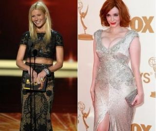 Christina Hendricks si Gwyneth Paltrow au fost cele mai sexy actrite de la Premiile Emmy! Motivul pentru care au cucerit pe toata lumea