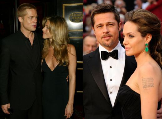 Divortul dintre Brad Pitt si Jennifer Aniston a fost printre cele mai mediatizate. Dupa ce s-au cunoscut pe platourile de filmari de la Mr.&Mrs. Smith,  Brad Pitt a inselat-o  cu Angelina Jolie 