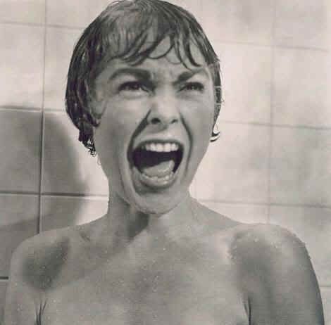 Psycho (1960): Este un horror clasic venit direct de la taticul lor maestrul Alfred Hitchcock.Daca nu ati vazut inca scena de la dus - puneti mana pe un DVD. Suspansul si teroarea ating cote maxime pentru Marion Crane (Janet Leigh)  pe fuga dupa ce fura 40.000 de dolari de la un client si ajunge la ciudatul The Bates Motel.