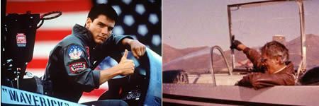 5. Top Gun (1986): faimosul film ce-l are cap de afis pe Tom Cruise a fost dedicat lui  Art Scholl. Renumitul pilot in varsta de 53 de ani trebuia sa piloteze avionul din care urma sa se filmeze celebra scena a rasucirii. Cand a urcat nu si-a imaginat ce soarta crunta va avea. In timpul filmarii Scholl a reportat o problema a avionului, dar nu a reusit s-o repare si avionul Pitts S-2 s-a prabusi in Oceanul Pacific in septembrie 1985. Nici Scholl si nici avionul nu au fost recuperati, lasand cauza oficiala a accidentului necunoscuta.  