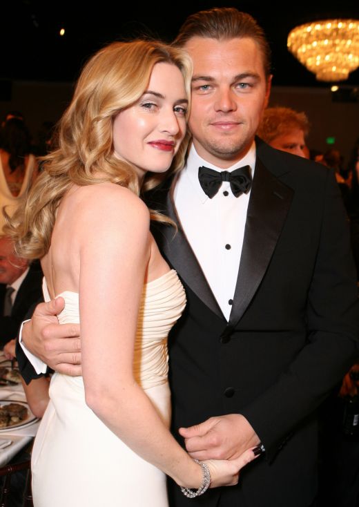 Kate Winslet  si Leonardo DiCaprio la Globurile de Aur in 2007