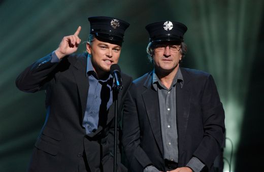Leonardo DiCaprio si Robert De Niro in 2001