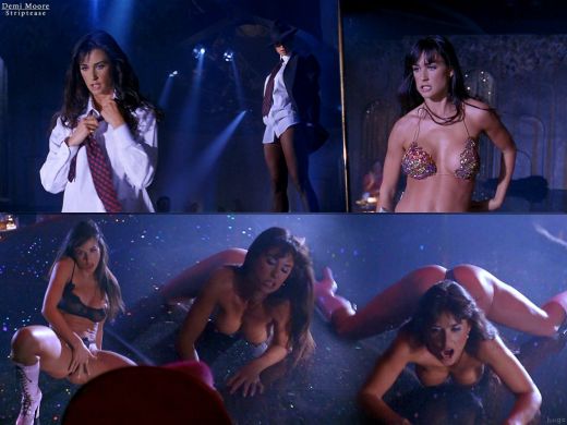 Demi Moore in Striptease (1996). In film si-a facut aparitia si fiica ei Rumer Willis. 