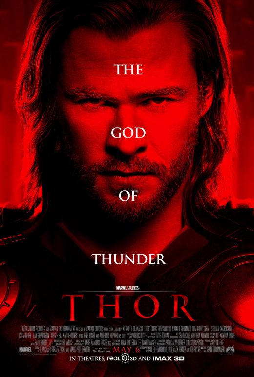 Thor (6 mai 2011): Unul din cele mai bune filme Marvel, Thor a fost foarte bine primit si de public, si de critici. In primele zile, a strans  65 de milioane de dolari, iar in total a facut 448 de milioane de dolari.