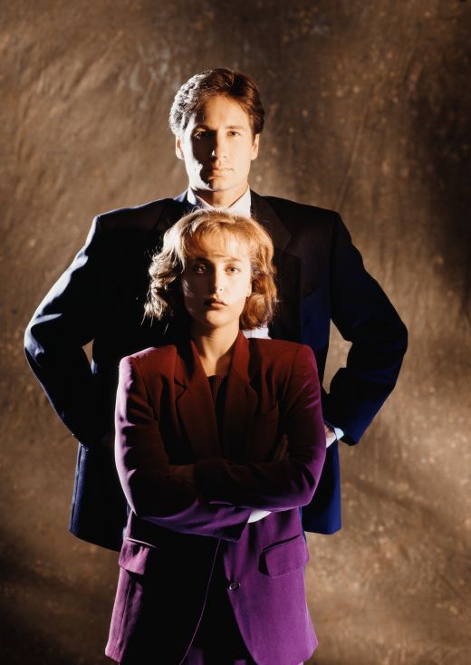 Gillian Anderson si David Duchovny in 1995