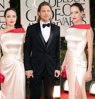 Angelina Jolie si Brad Pitt, cel mai puternic si glamour cuplu din noaptea Globurilor de Aur