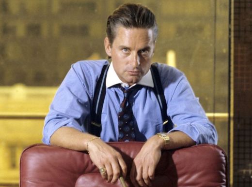  Gordon Gekko (Michael Douglas) in Wall Street: avere de 2 miliarde de dolari