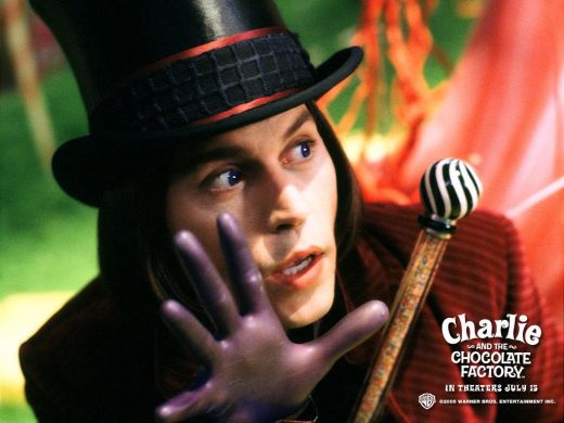 Willy Wonka (Johnny Depp) in Charlie and The Chocolate Factory: avere de 19.5 miliarde de dolari