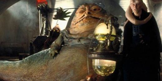 Jabba The Hut (	Larry Ward) in Return of the Jedi: avere de 25 de miliarde de dolari