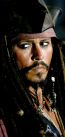 Capitanul Jack Sparrow jucat de Johnny Depp in seria Piratii din Caraibe ( 2001-2011)