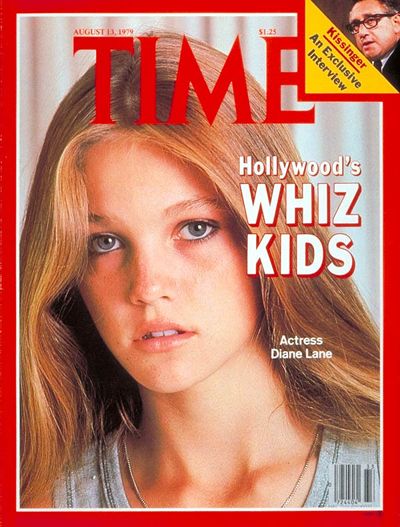 Diane Lane in 1979 pe coperta revistei Time