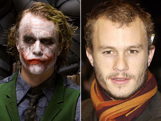 Pentru rolul lui Joker din The Dark Knight (2008), Heath Ledger s-a dedicat complet. Acesta s-a izolat de toti si a stat intr-o camera de hotel, unde a intregistrat gandurile si ideile personajului sau, The Joker. Transformarea sa este uluitoare, dar multi spun ca acesta este rolul care i-a adus moartea. Heath Ledger a primit Oscarul pentru acest rol pos-mortem.