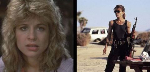 Pentru rolul din Terminator 2, Linda Hamilton a lucrat cu acelasi instructor cu care a lucrat mai tarziu si Edward Norton pentru rolul din American History X. Ea a slabit 6 kilograme si a facut exercitii timp de sase ore pe zi, sase zile pe saptamana. A facut inot, exercitii la sala, alergat si a ridicat greutati. 