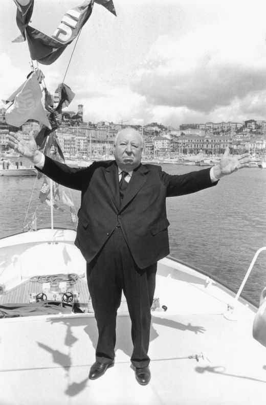Regizorul britanic Alfred Hitchcock la Festivalul de Film de la Cannes din 1972