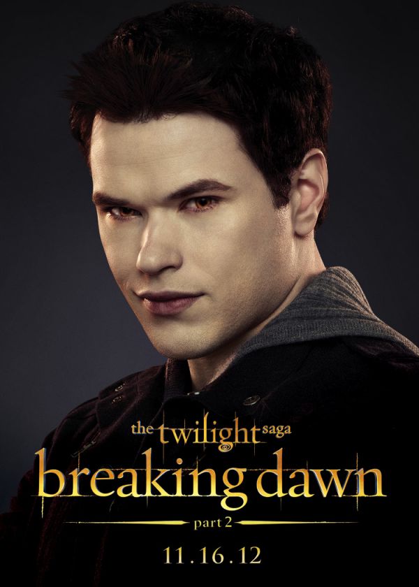 Emmett Cullen (Kellan Lutz) este glumetul clanului Cullen. Este fratele adoptiv al lui Edward si sufletul pereche al Rosaliei Hale (Nikki Reed).