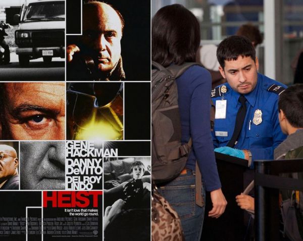Cei de la Warner Bros. au fost nevoiti sa modifice data lansarii filmului Heist din octombrie in noiembrie 2001, din cauza unei scene in care Gene Hackman apare in postura unui individ care sparge securitatea unui aeroport. 

