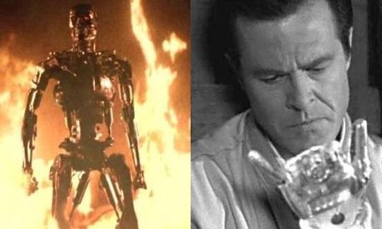 The Terminator (1984): Harlan Ellison, legenda productiilor SF, nu a fost foarte incantat atunci cand a vazut filmul lui James Cameron si succesul pe care acesta l-a avut, tinand cont ca o parte din ideile care s-au aflat la baza acestuia au fost furate din mai multe episoade ale serialului sau, Twilight Zone. 
