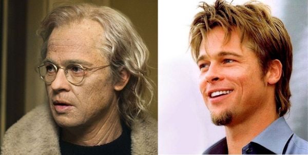 THE CURIOUS CASE OF BENJAMIN BUTTON - Brad Pitt 
Filmul lui David Fincher prezinta povestea unui barbat care se naste batran si imbatraneste in sens invers si este productia care a primit cele mai multe nominalizari la premiile Oscar, 13, dintre care una i-a revenit lui Brad Pitt la categoria cel mai bun actor. Pelicula realizata de Fincher a castigat trei statuete. The Curious Case of Benjamin Button este inspirat dintr-o nuvela din 1921, semnata de F. Scott Fitzgerald. Lansat in decembrie 2008, filmul cu un buget de 150 de milioane de dolari a avut incasari de peste 334 milioane de dolari.