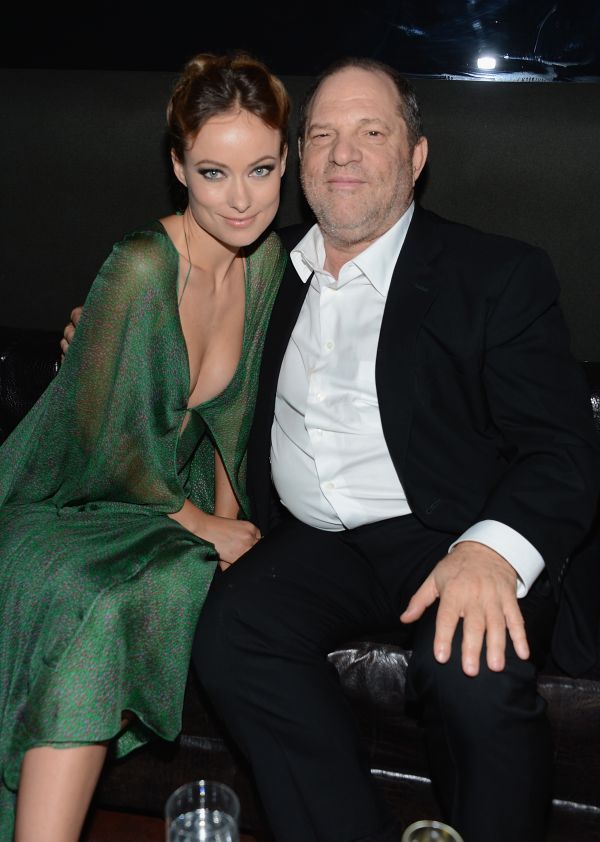 Olivia Wilde alaturi de producatorul de film Harvey Weinstein