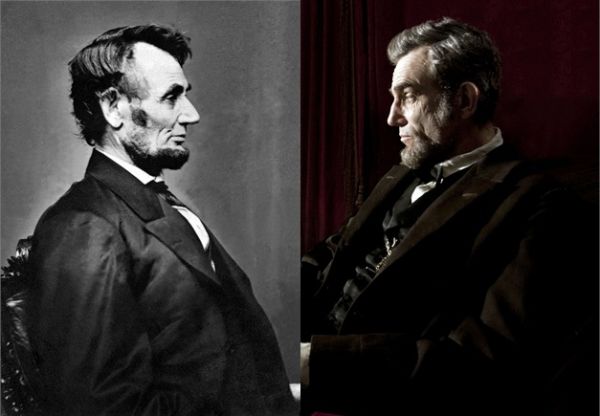 Daniel Day Lewis in rolul lui Abraham Lincoln in 