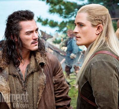 The Hobbit: prima imagine cu Orlando Bloom si Luke Evans din There and Back Again, filmul care incheie trilogia