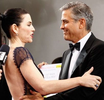 George Clooney si Julianna Margulies: faimosul cuplu din Spitalul de Urgenta s-a reunit dupa 19 ani la Globurile de Aur