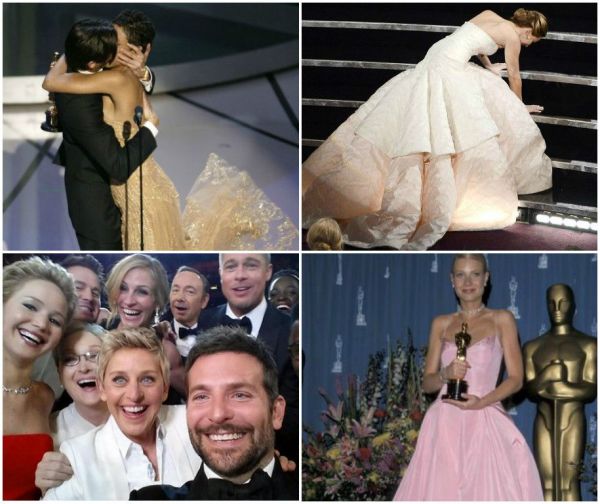 Oscar: 55 de momente memorabile si socante din istoria premiilor. Sarutul pasional intre Adrien Brody si Halle Berry, discursul incoerent al lui Gwyneth Paltrow si aparitia cu care Angelina a facut furori