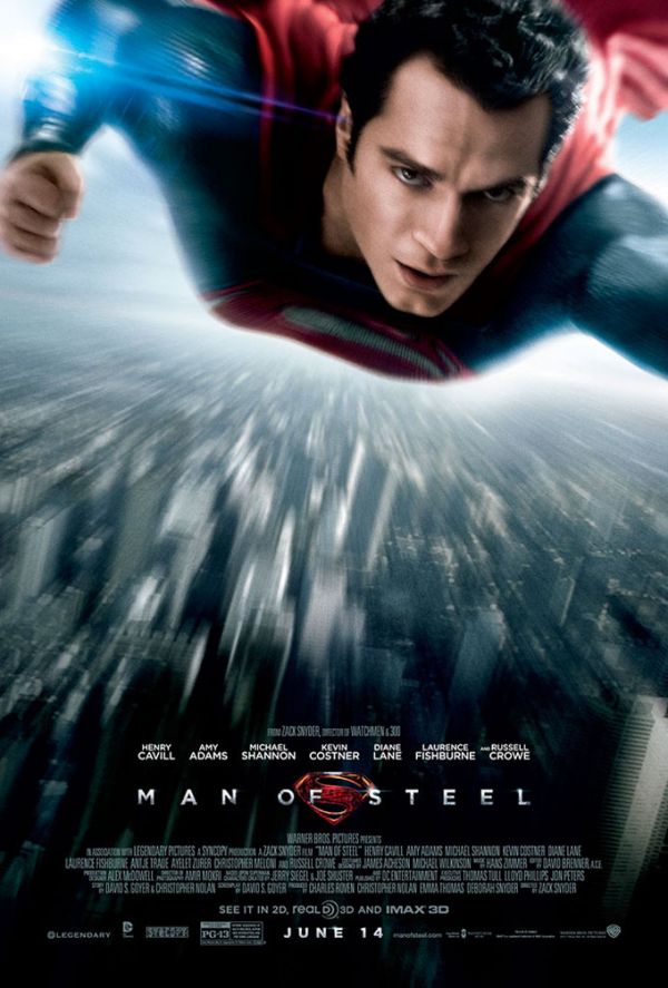 Premiere la cinema: Man of Steel, cel mai mare film al verii