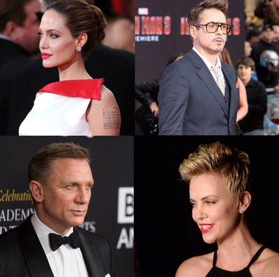 Starurile de prima mana de la Hollywood, de la Angelina Jolie la Robert Downey Jr: cine sunt actorii care primesc salarii de 20 de milioane de $