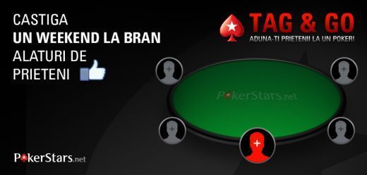 Super CONCURS Tag Go! Castiga un weekend la Bran, la cea mai tare masa de poker! E foarte simplu ce trebuie sa faci: