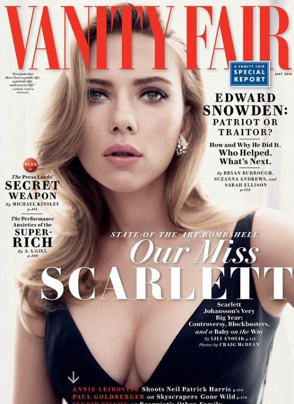 Scarlett Johansson, pe coperta Vanity Fair. Vezi pictorialul indraznet pe care l-a realizat actrita insarcinata in cinci luni