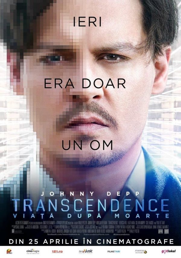 Premiere la cinema: Johnny Depp este obsedat de inteligenta artificial in Transcendence, un film SF impresionant