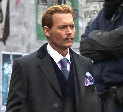 Prima imagine cu Johnny Depp in Mortdecai: actorul este greu de recunoscut in noul sau film