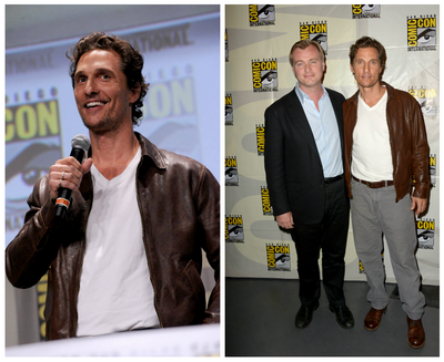 Surpriza la Comic-Con 2014: regizorul Christopher Nolan si Matthew McConaughey au venit pentru prima data. Cei doi au lansat noul trailer pentru Interstellar