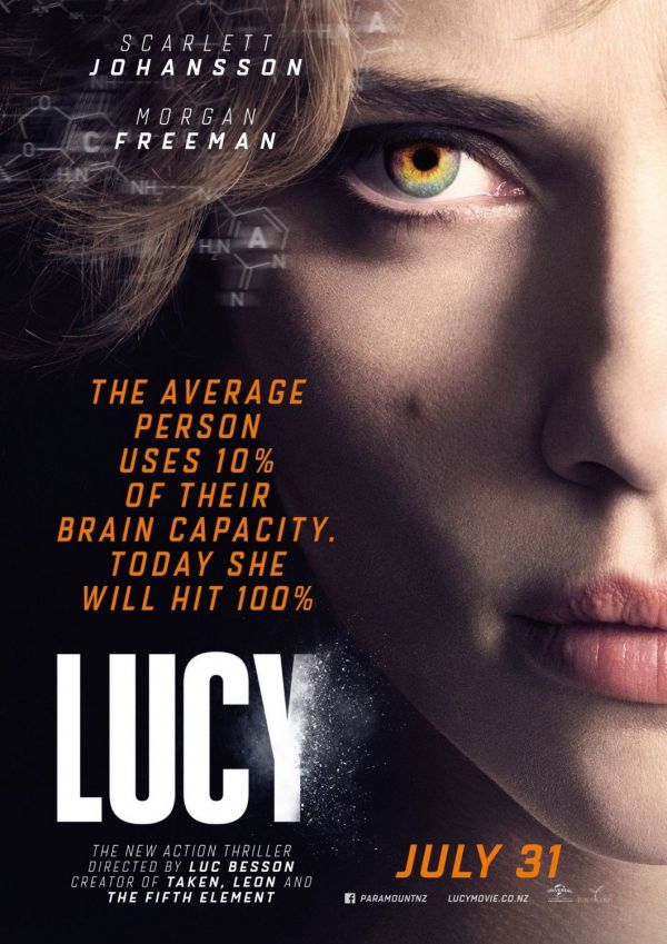 Premiere la cinema: Scarlett Johansson este singura fiinta de pe Pamant ce isi poate folosi creierul la capacitate maxima in Lucy, un film de Luc Besson
