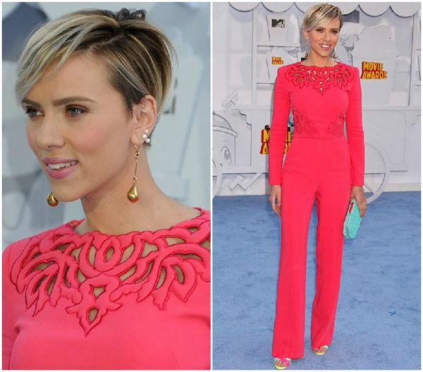 MTV Movie Awards 2015: cele mai spectaculoase imagini de pe covorul rosu. Scarlett Johansson a impresionat cu aparitie de neuitat