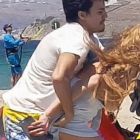 Scene violente cu Lindsay Lohan. Actrita este bruscata de logodnicul sau, rusul Egor, pe o plaja din Grecia. VIDEO