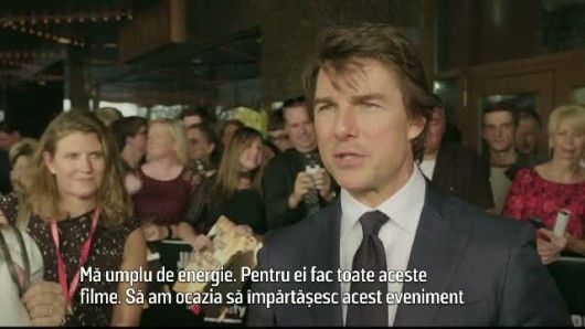 Este minunat . Mesajul lui Tom Cruise pentru fanii prezenti la o proiectie in scopuri caritabile a filmului Jack Reacher