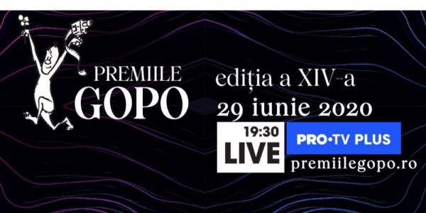 Gala Premiilor GOPO se vede live pe PROTVPLUS.RO