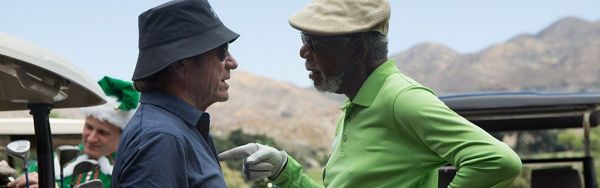 Morgan Freeman și Tommy Lee Jones ne spun un exploziv Bun venit la Villa Capri