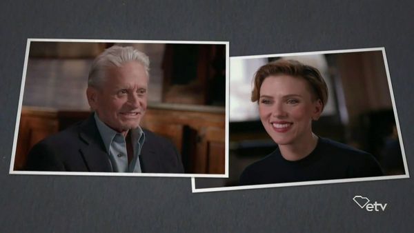 Michael Douglas a descoperit că este rudă cu Scarlett Johansson