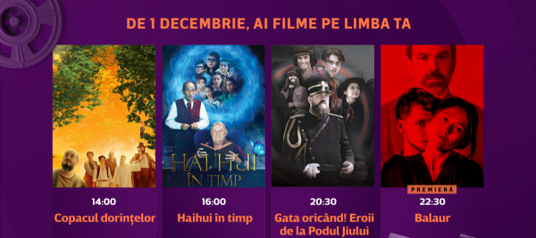 Filme de poveste în decembrie la PRO Cinema